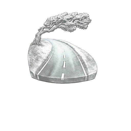 Icona Brodu Stabilizzazioni bianco su nero