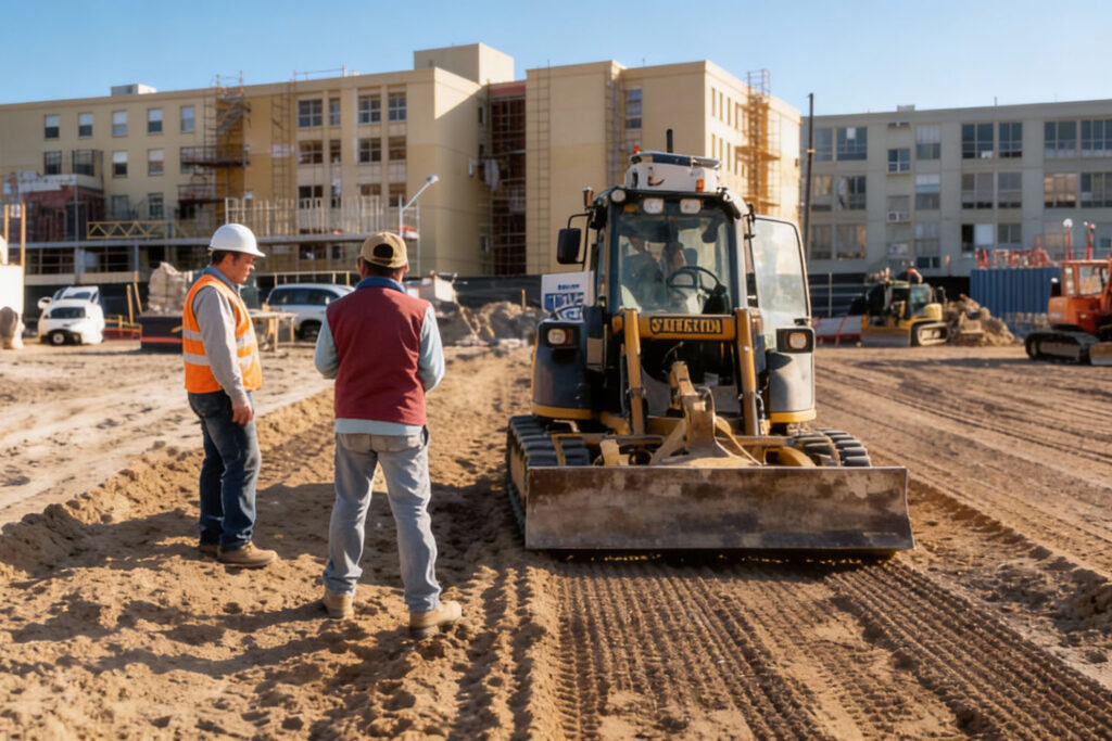 Tecnico Brodu controllo cantiere stabilizzazione terre Cagliari
