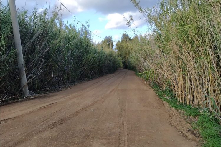 Strada Comunale Ollasteddu Muravera stabilizzata