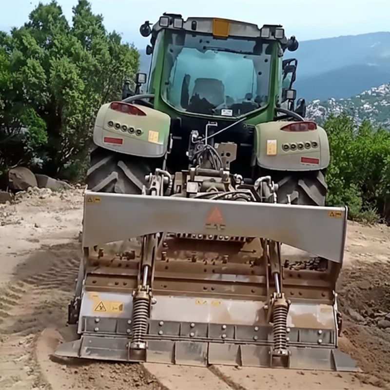 Spandilegante e stabilizzatrice al lavoro su strada